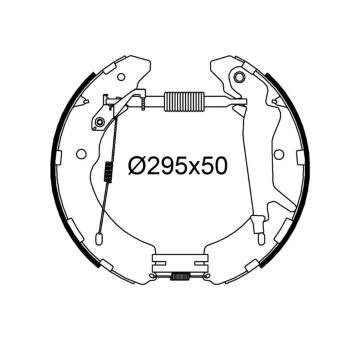 Sada brzdových čelistí VALEO 554937