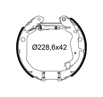 Sada brzdových čelistí VALEO 554968