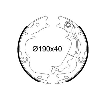 Sada brzdových čelistí VALEO 564255