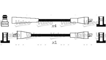 Sada kabelů pro zapalování VALEO 346632