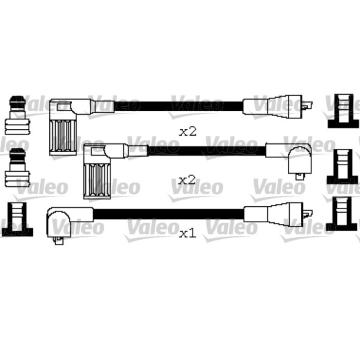 Sada kabelů pro zapalování VALEO 346616