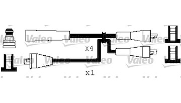 Sada kabelů pro zapalování VALEO 346506