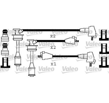 Sada kabelů pro zapalování VALEO 346447