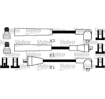 Sada kabelů pro zapalování VALEO 346409