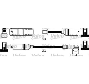 Sada kabelů pro zapalování VALEO 346372