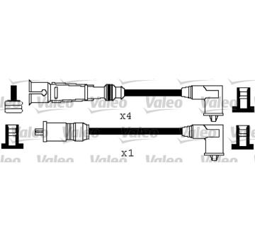 Sada kabelů pro zapalování VALEO 346363