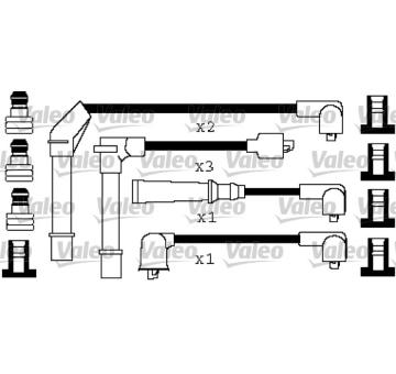 Sada kabelů pro zapalování VALEO 346253