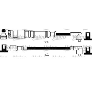 Sada kabelů pro zapalování VALEO 346217