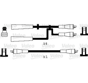 Sada kabelů pro zapalování VALEO 346046