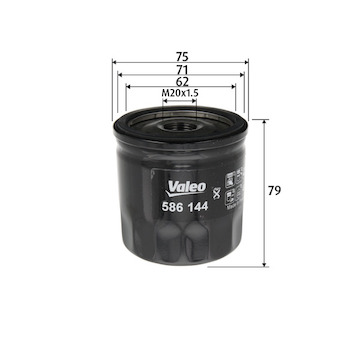 Olejový filtr VALEO 586144