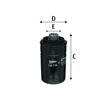 Olejový filter VALEO 728739
