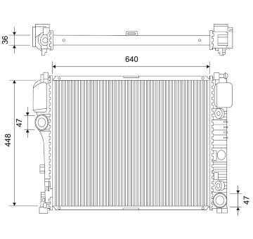 Chladič, chlazení motoru VALEO 701107