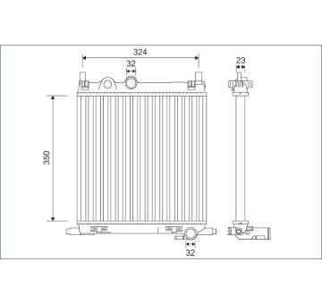 Chladič, chlazení motoru VALEO 701128
