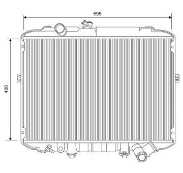 Chladič, chlazení motoru VALEO 701617