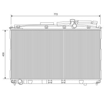 Chladič, chlazení motoru VALEO 701622