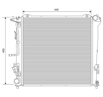 Chladič, chlazení motoru VALEO 701623