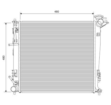 Chladič, chlazení motoru VALEO 701630