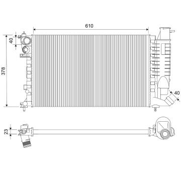 Chladič, chlazení motoru VALEO 730630