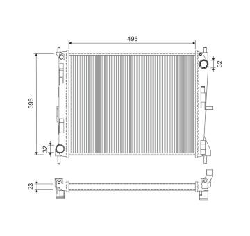 Chladič, chlazení motoru VALEO 732903