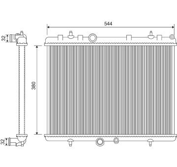 Chladič motora VALEO 734338