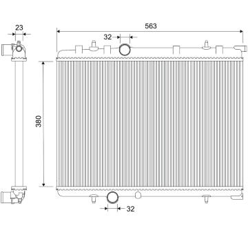 Chladič, chlazení motoru VALEO 735090