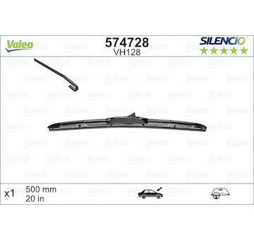 List stěrače VALEO 574728