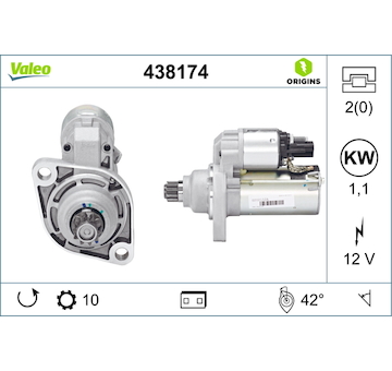 Startér VALEO 438174