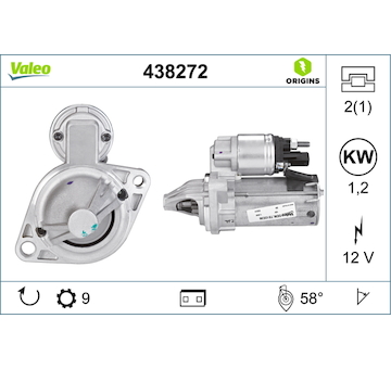 Startér VALEO 438272