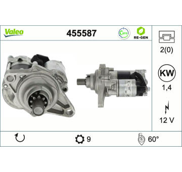 Startér VALEO 455587