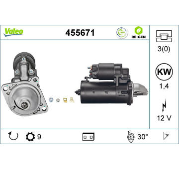 Startér VALEO 455671