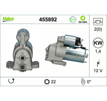 Startér VALEO 455892
