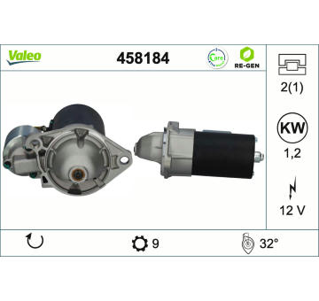 Startér VALEO 458184