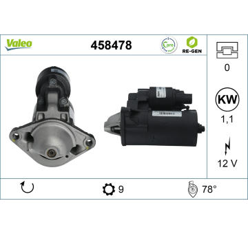 Startér VALEO 458478