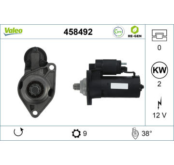Startér VALEO 458492