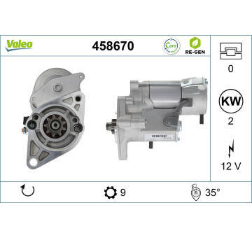 Startér VALEO 458670