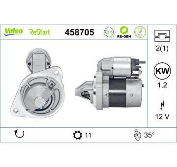 Startér VALEO 458705