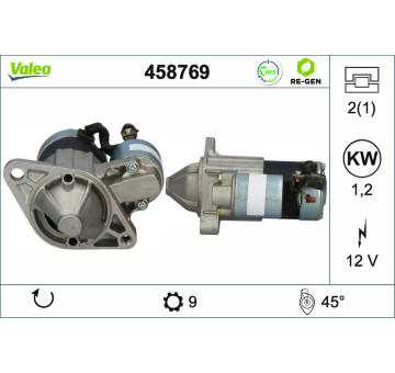 Startér VALEO 458769