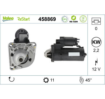 Startér VALEO 458869