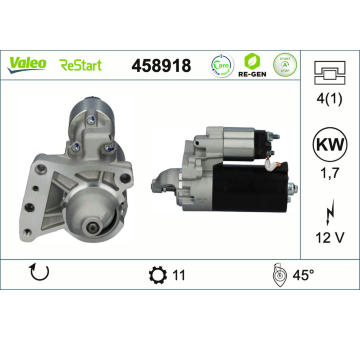 Startér VALEO 458918