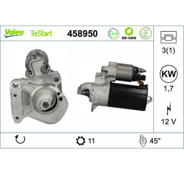 Startér VALEO 458950
