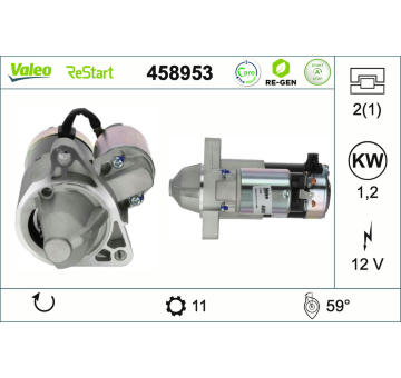 Startér VALEO 458953