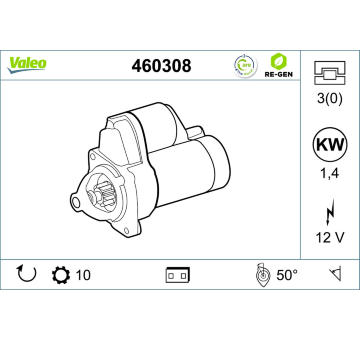 Startér VALEO 460308