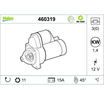 Startér VALEO 460319