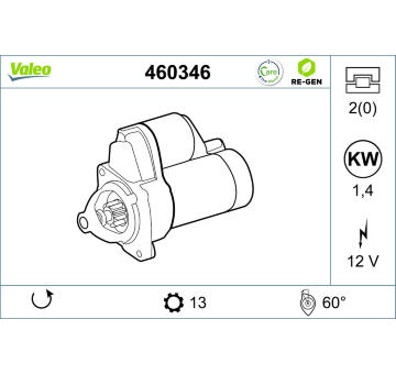 Startér VALEO 460346