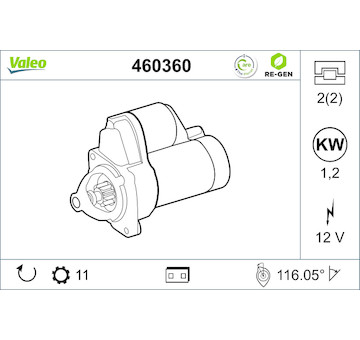 Startér VALEO 460360