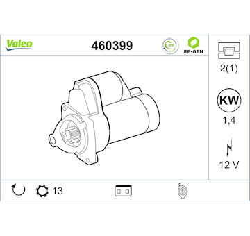 Startér VALEO 460399