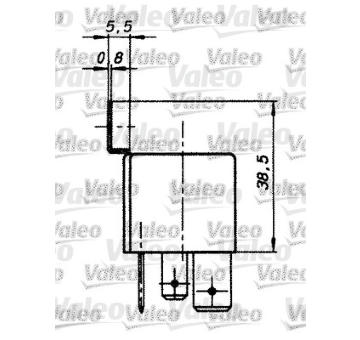 Relé, pracovní proud VALEO 643828