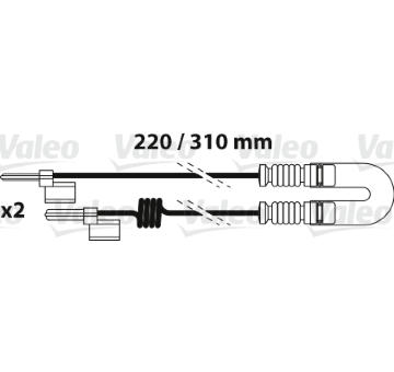 Vystrazny kontakt, opotrebeni oblozeni VALEO 882339