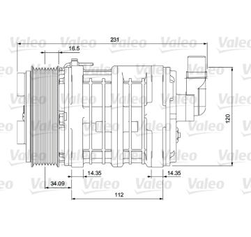 Kompresor, klimatizace VALEO 700852