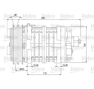 Kompresor, klimatizace VALEO 815904